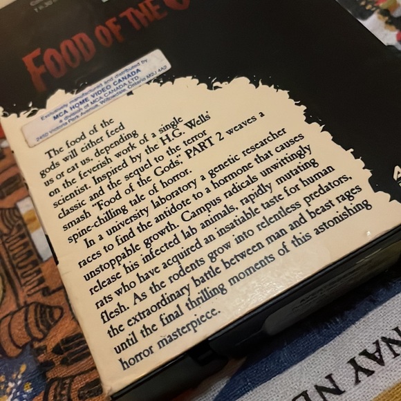 HG Wells Food of the gods vhs - Picture 6 of 6